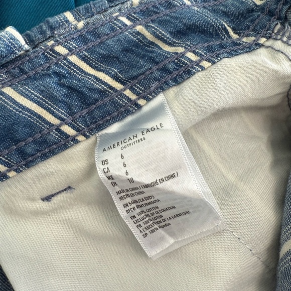 American Eagle Paperbag Stripe Shorts - Picture 4 of 4